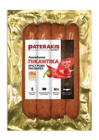 Spicy Pork Sausages — pack photograph